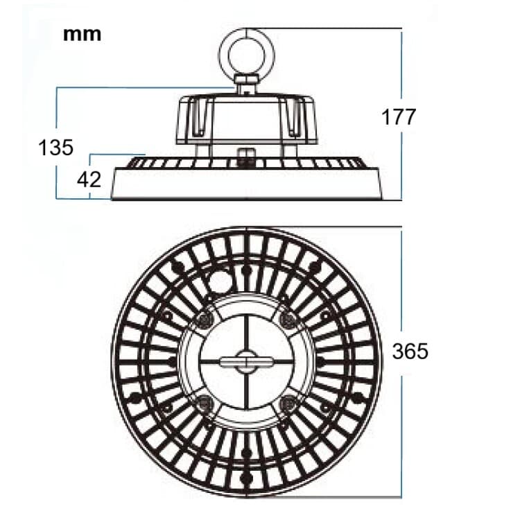 LED průmyslové CCT svítidlo CT5-UFO200W - náhled 3