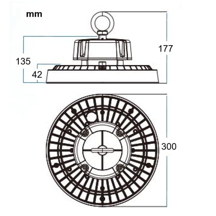 LED průmyslové CCT svítidlo CT5-UFO150W - náhled 3