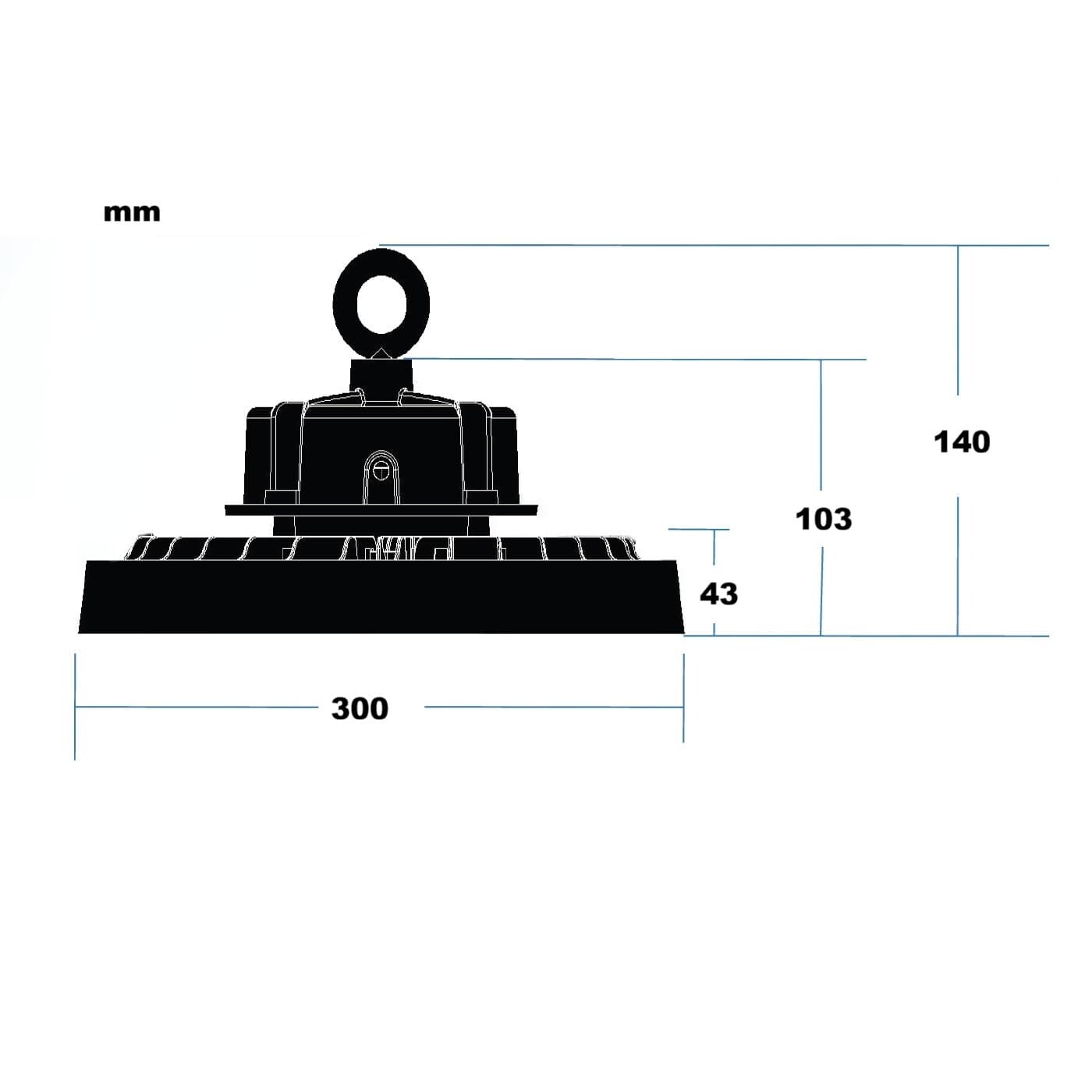 LED průmyslové svítidlo EHB3-UFO200W - náhled 3