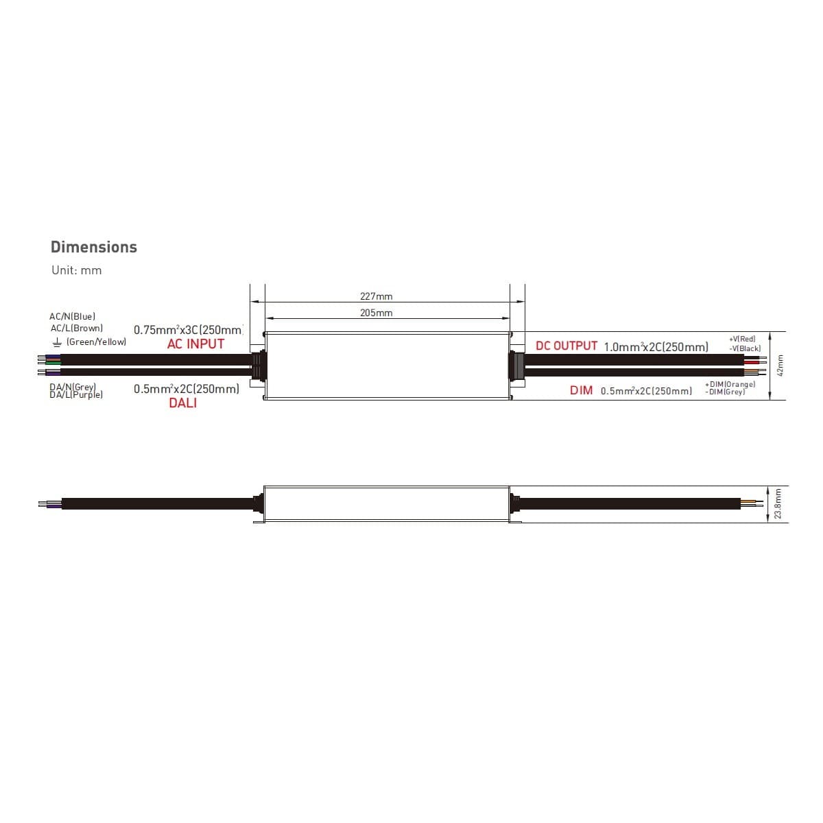 DALI LED zdroj 24V 100W DT6 DA-24-100 - náhled 3