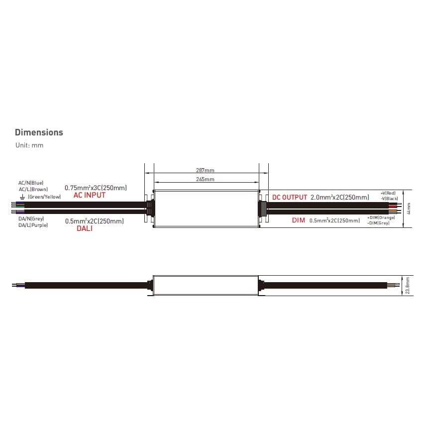 DALI LED zdroj 24V 200W DT6 DA-24-200 - náhled 3