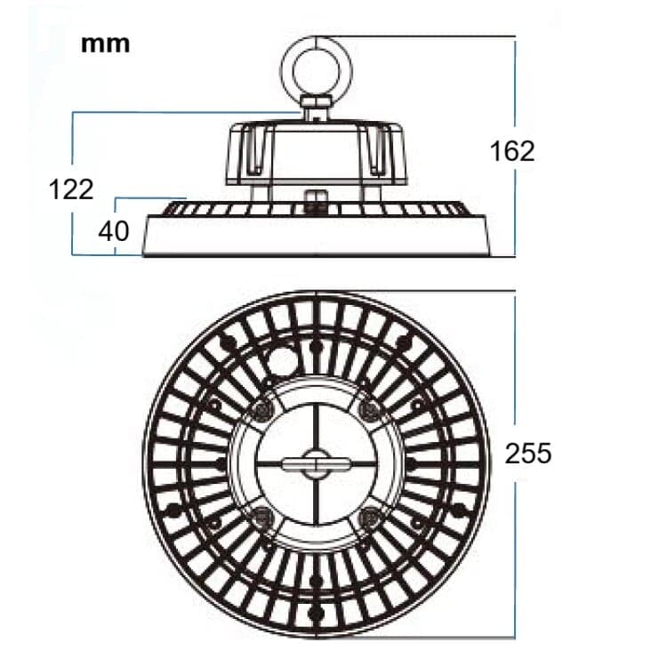LED průmyslové CCT svítidlo CT5-UFO100W - náhled 2