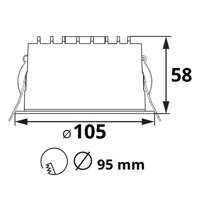 LED podhledové svítidlo IPO IP54 15W CCT černé - náhled 2