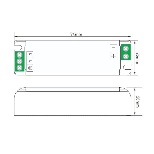 LED zdroj 12V 36W zdroj NANO-12-36 - náhled 2