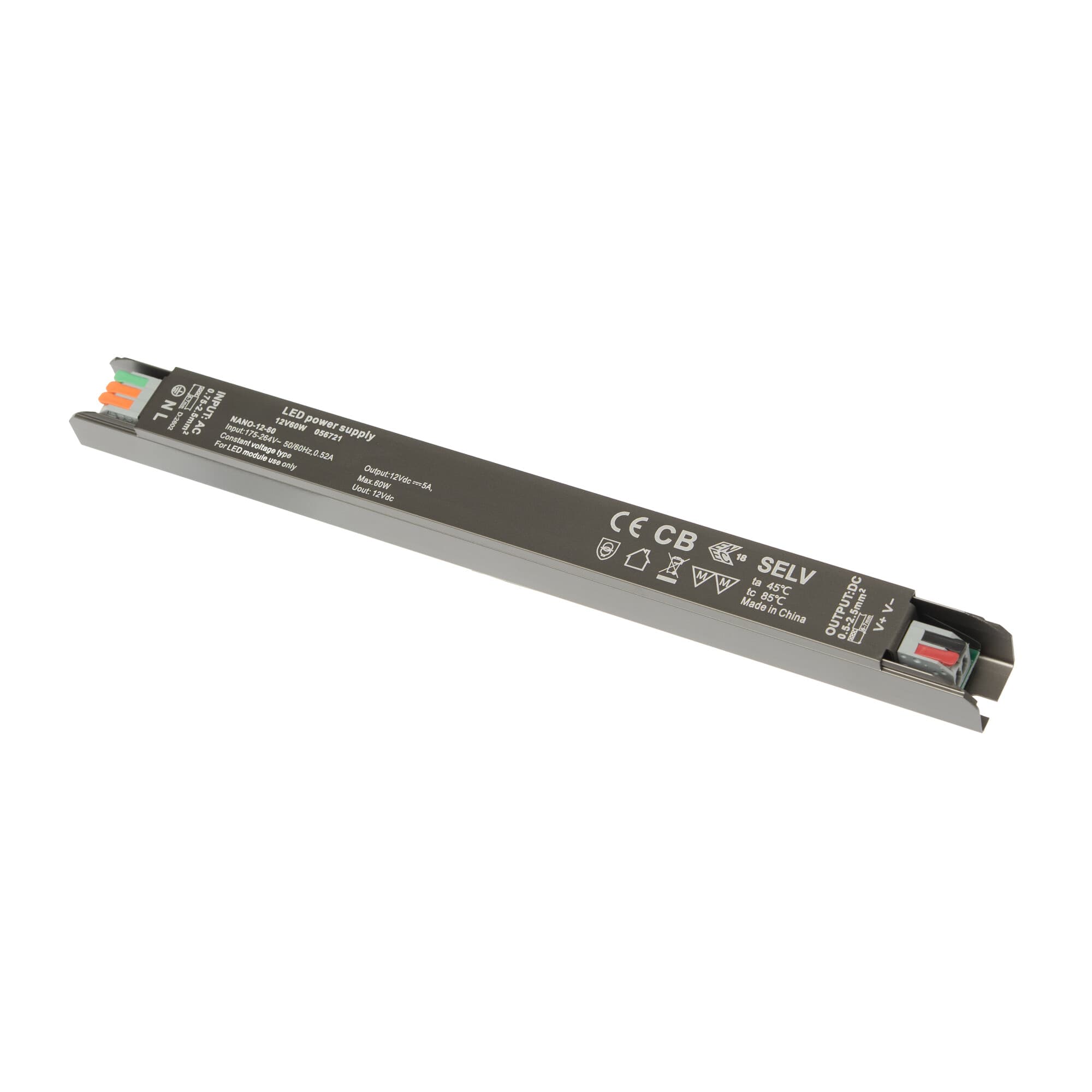 LED zdroj 12V 60W zdroj NANO-12-60 - náhled 1