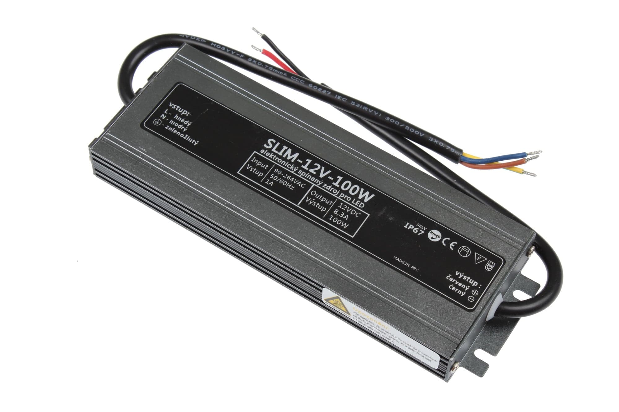 LED zdroj 12V 100W SLIM-12V-100W