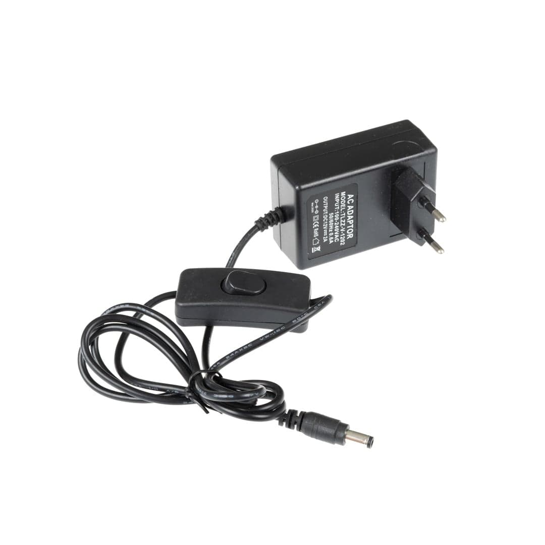 LED zdroj 12V 24W s vypínačem černý - náhled 2