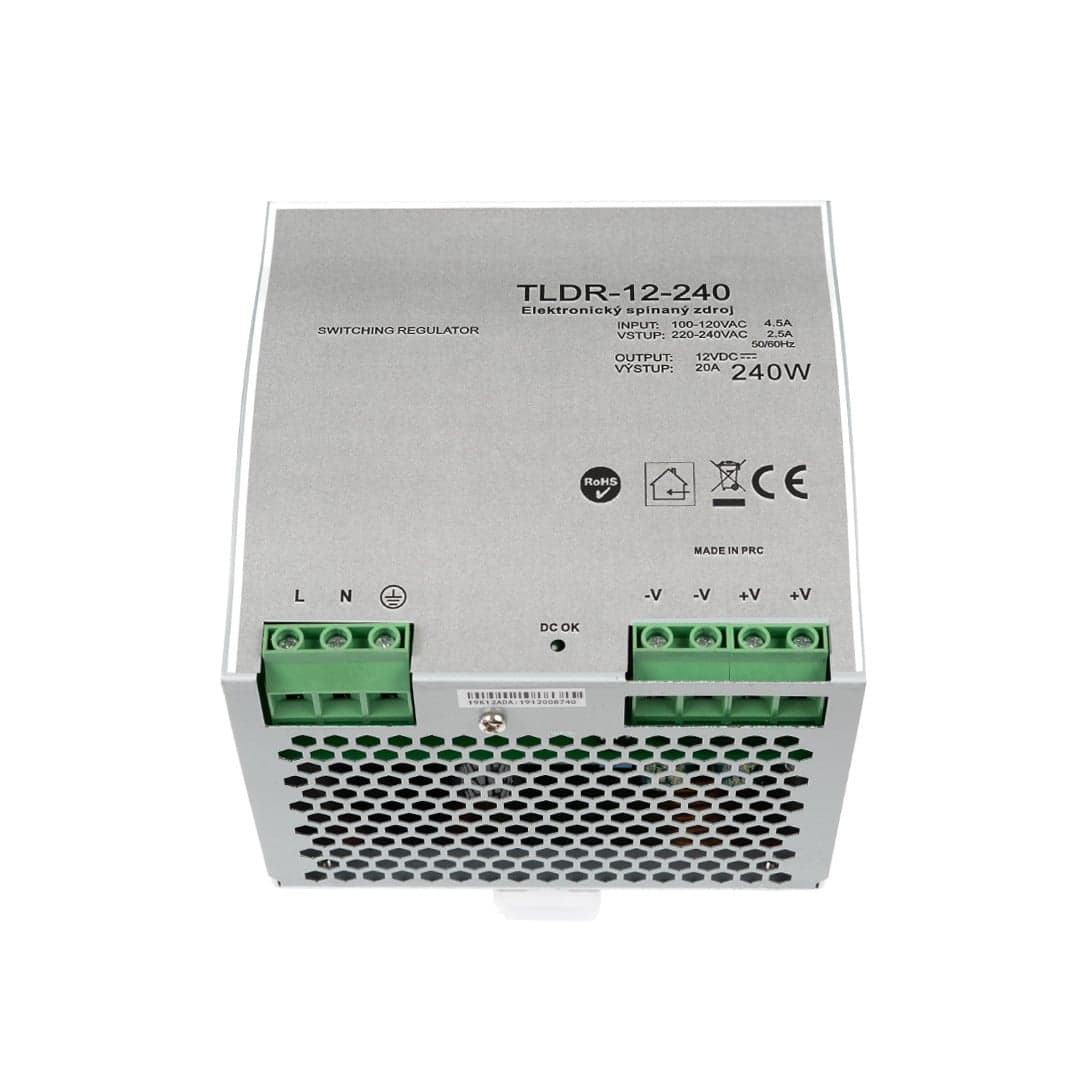 LED zdroj 12V 240W na DIN lištu - náhled 3