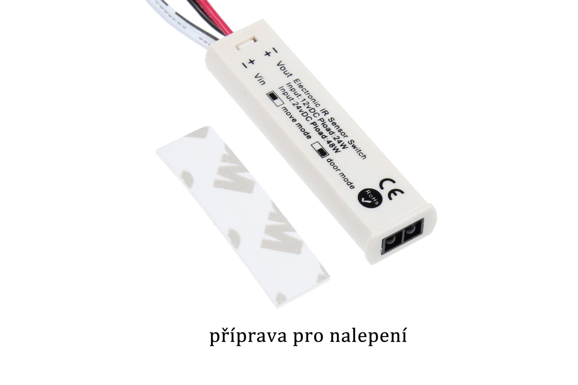 Spínač skříňový a mávnutím 2v1 bílý - náhled 2