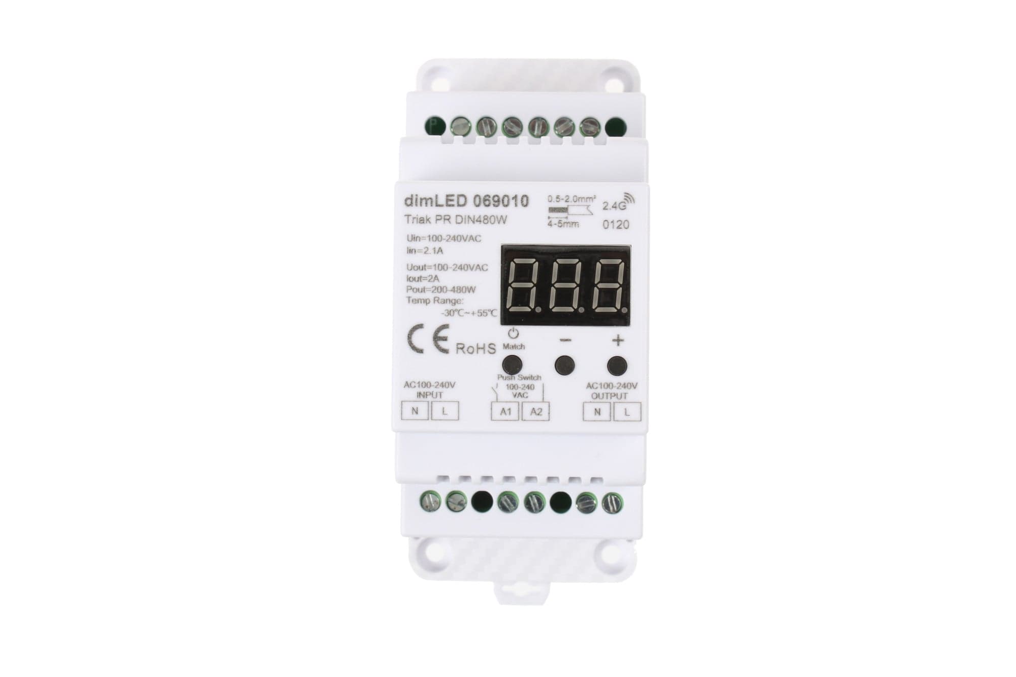Stmívač dimLED TRIAK PR DIN480W - náhled 4