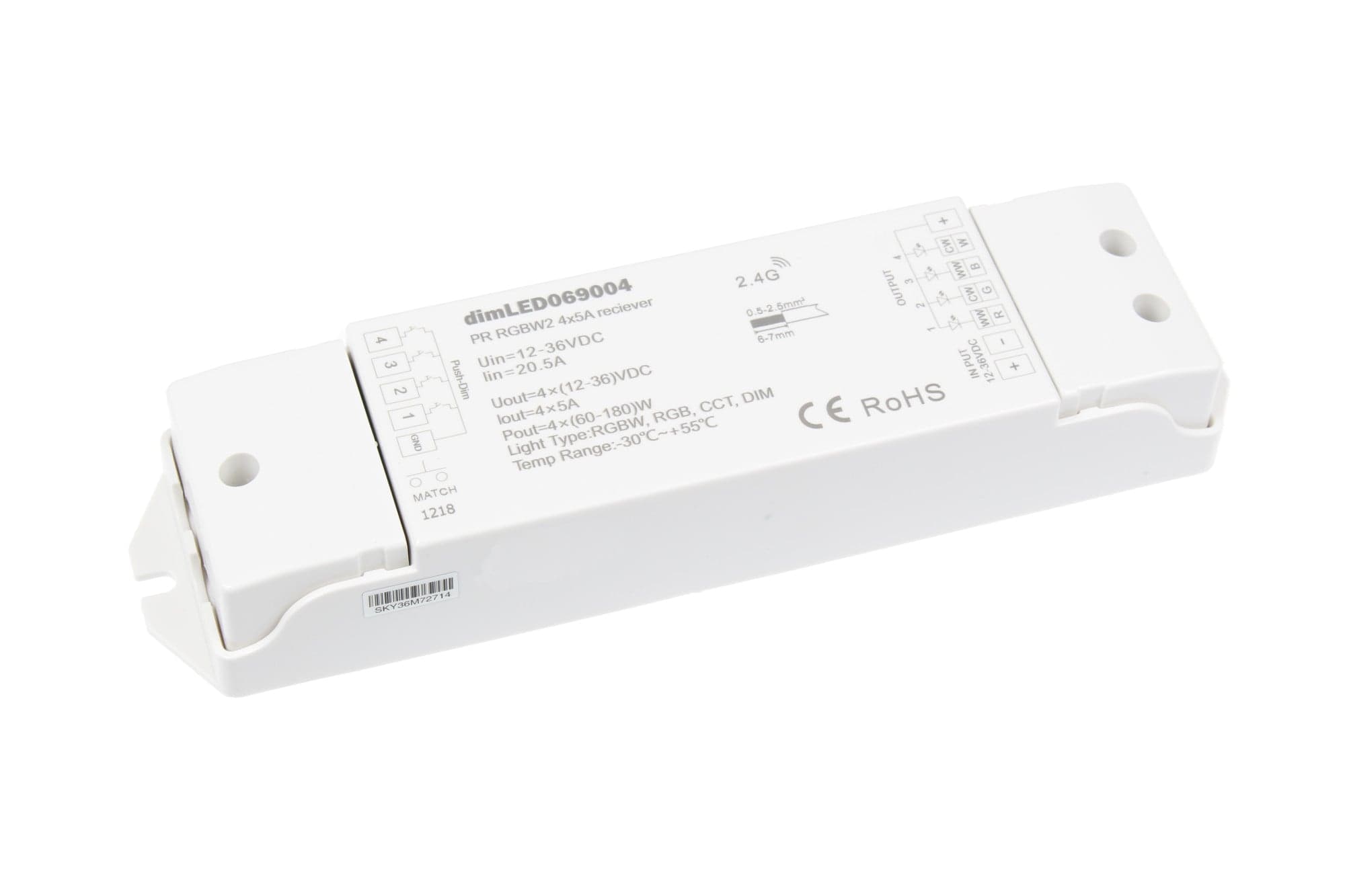 Přijímač dimLED PR RGBW2 4v1