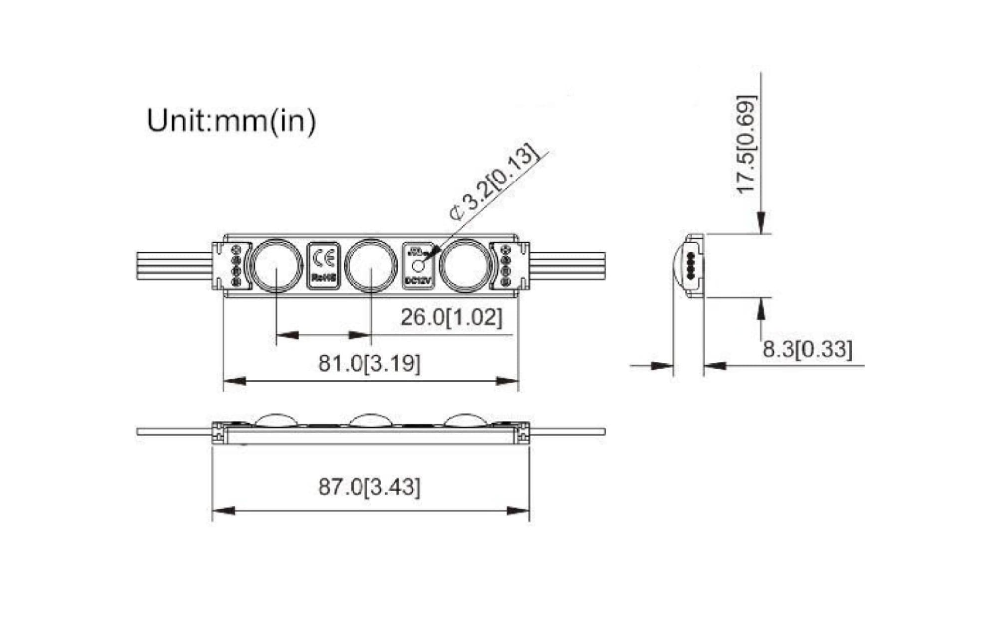 LED modul RGB 0,65W 873-160-12V - náhled 4