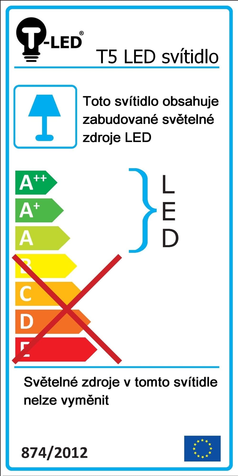 LED svítidlo T5-L120 120cm 18w - náhled 2
