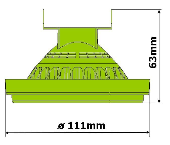 LED žárovka G53 AR111 X45/100 15W - náhled 5
