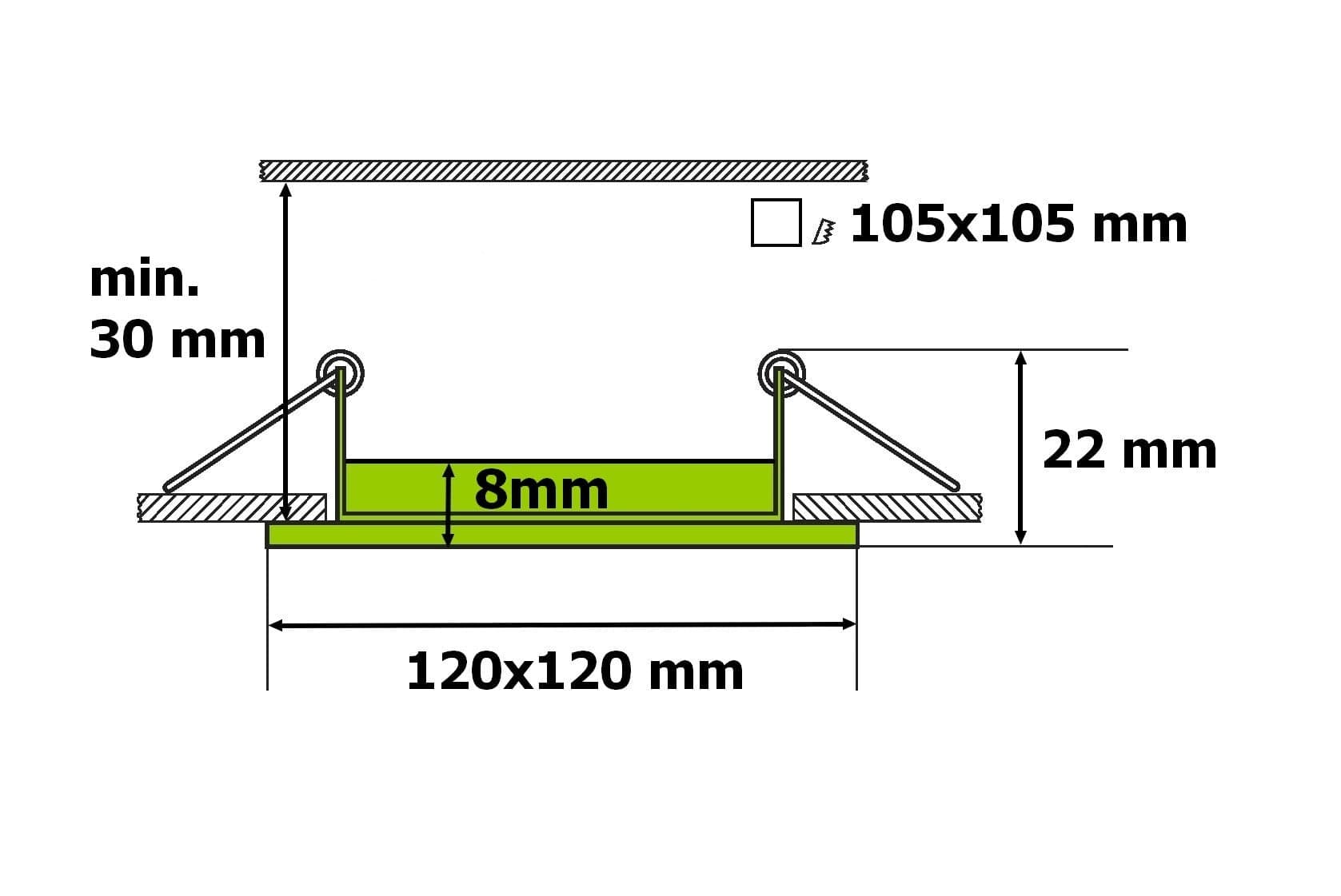 SN6 LED panel 6W čtverec 120x120mm - náhled 5