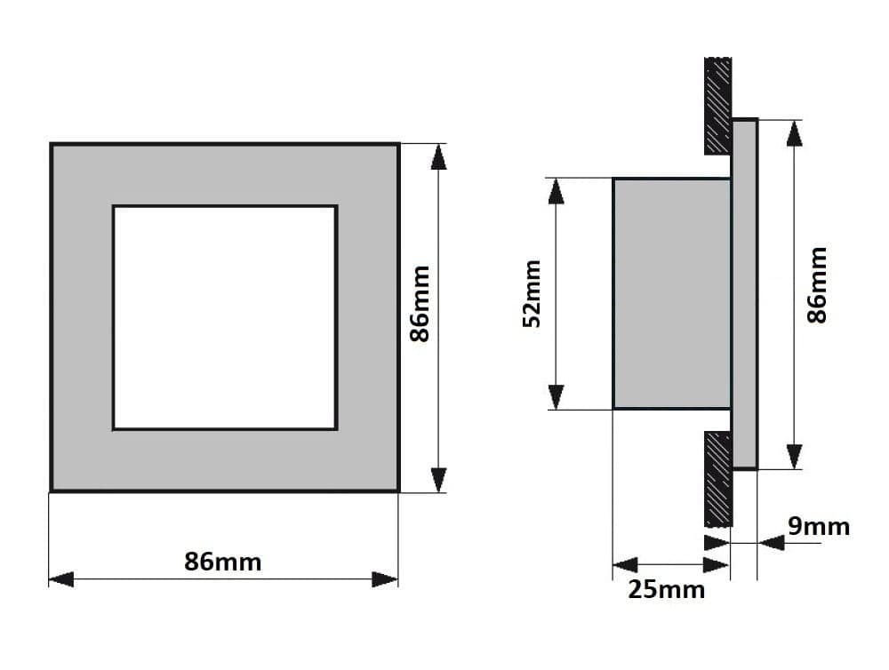 LED vestavné svítidlo RAN-S stříbrné - náhled 2