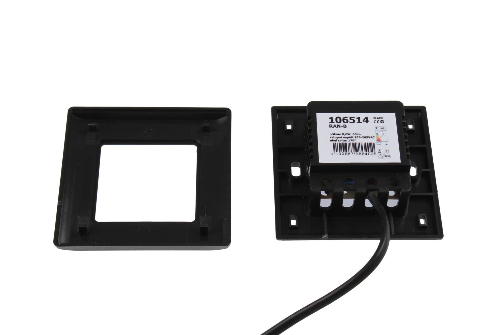 LED vestavné svítidlo RAN-B černé - náhled 2