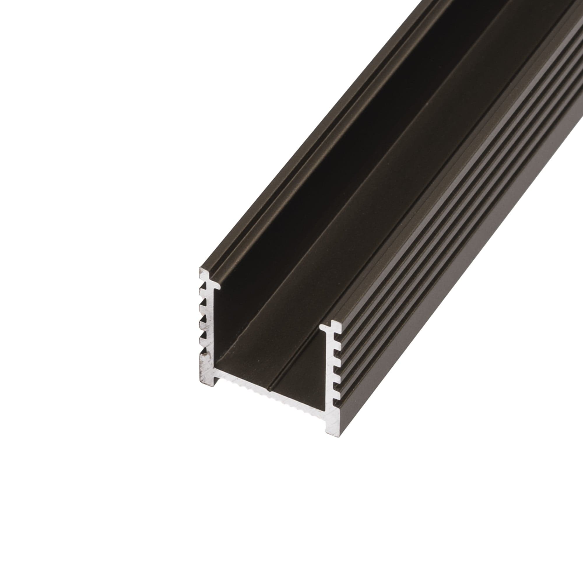 LED profil N12B - nástěnný bronzový