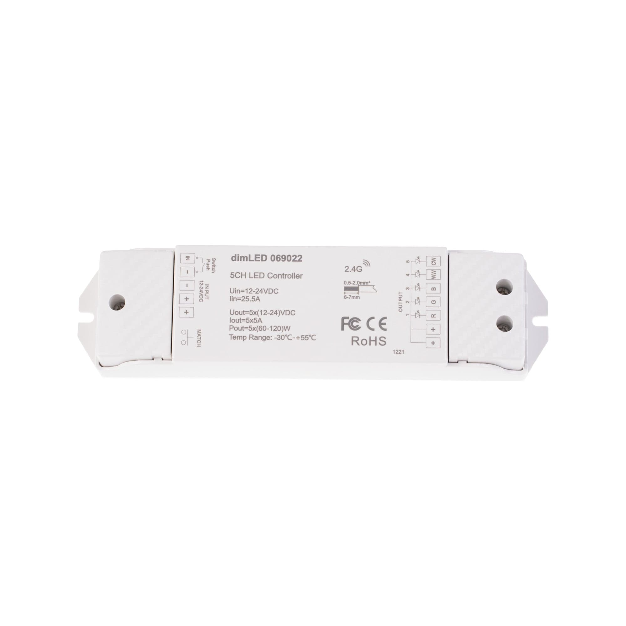 Přijímač dimLED PR RGB+CCT 5x5A - náhled 3