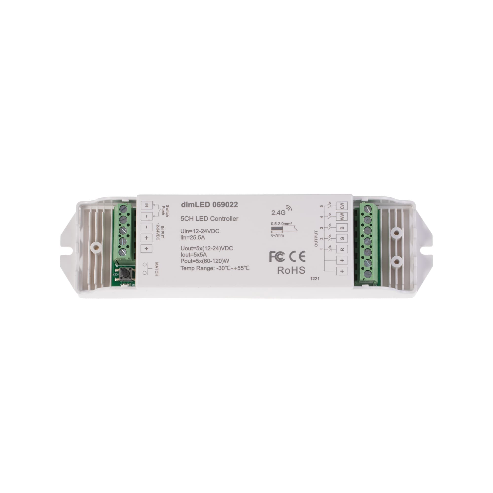 Přijímač dimLED PR RGB+CCT 5x5A - náhled 5