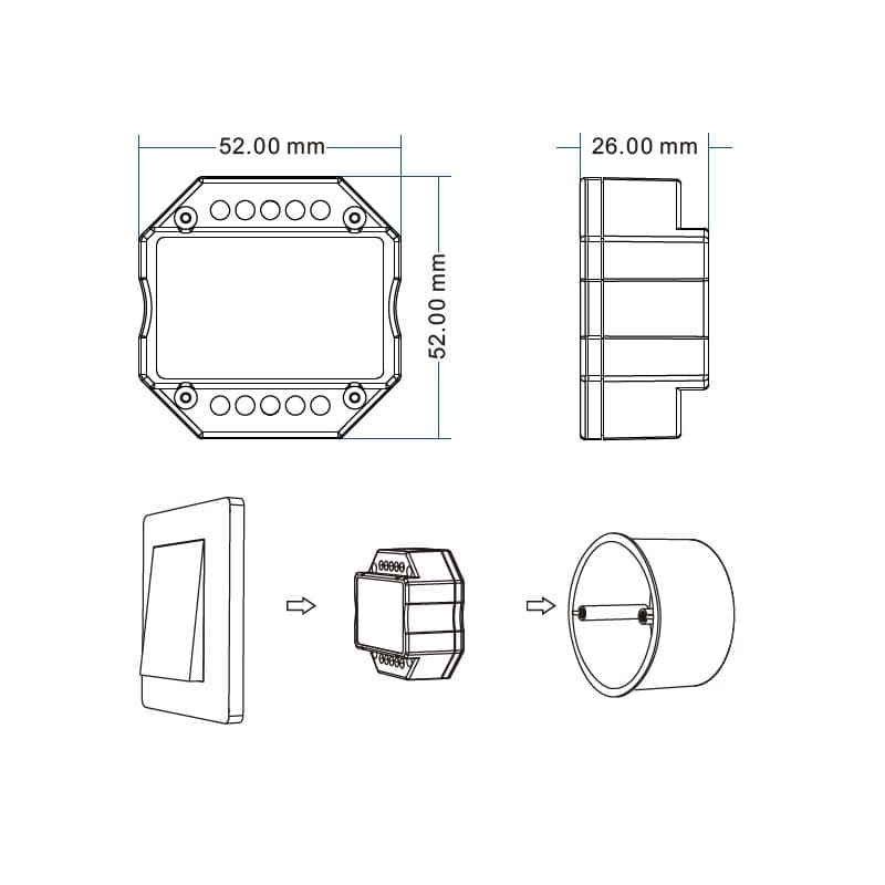 SMART stmívač dimLED Tuya TRIAK TR360W - náhled 2