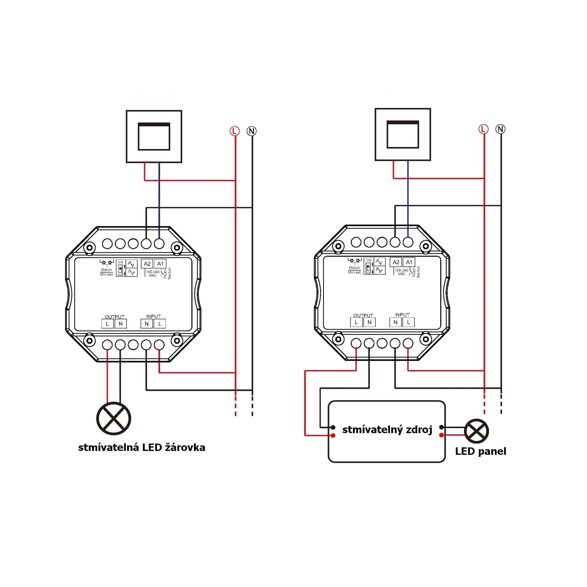 SMART stmívač dimLED Tuya TRIAK TR360W - náhled 4