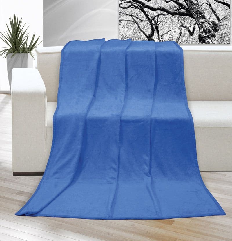 Kvalitex Deka Korall micro jednobarevná  modrá 150x200cm