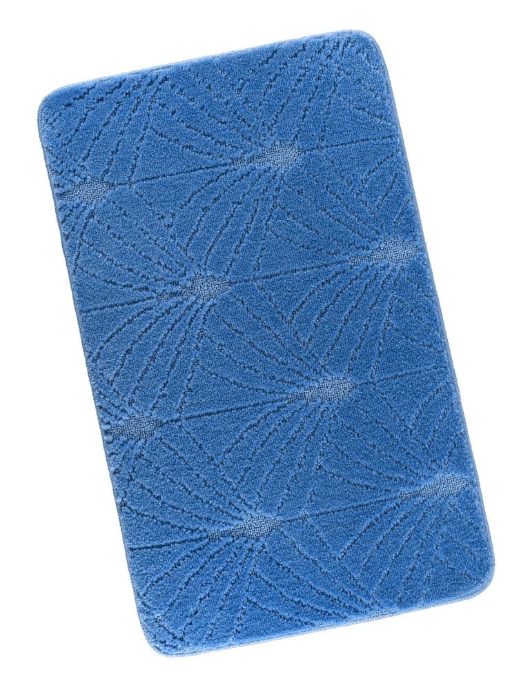 Koupelnová předložka před vanu 60x100cm chrpa tmavě modrá