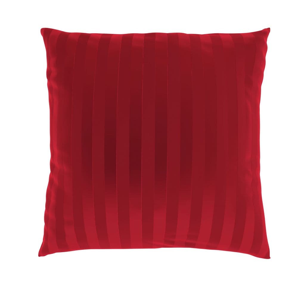 Kvalitex Povlak saténový s proužkem ČERVENÝ 30x40cm