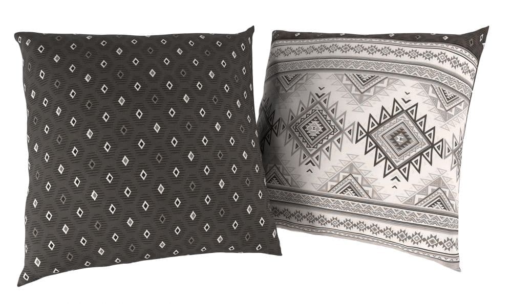 Kvalitex Sada 2 povlaků na polštář bavlna BOHO šedé