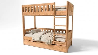 Postelia Patrová postel CHILD Buk 2v1