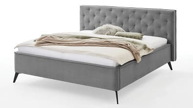 Postelia NEAPEL 180x200 cm Grey