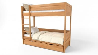 Postelia Patrová postel BAMBINO Buk 2v1
