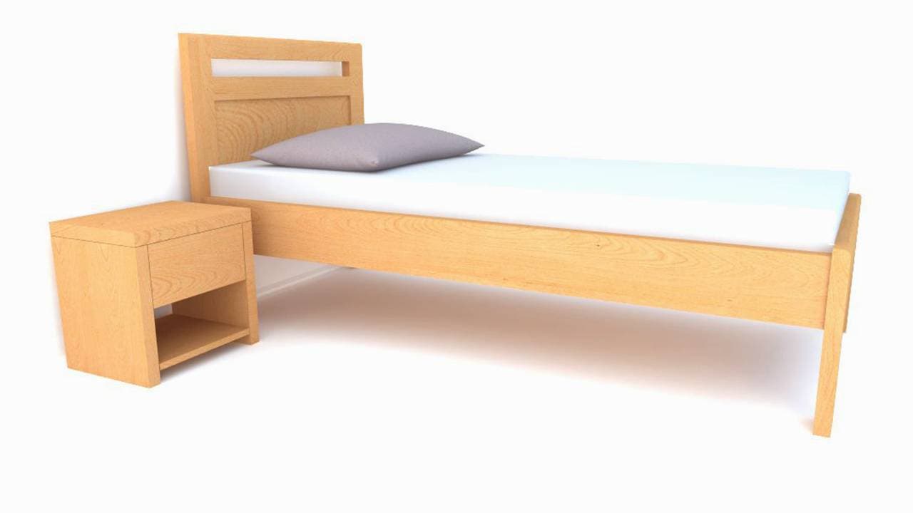 Postelia BRENER Buk 80x200 - náhled 2