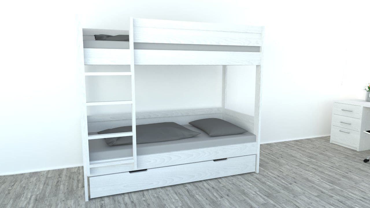 Postelia Patrová postel BAMBINO Buk 2v1 80x200 cm - náhled 3