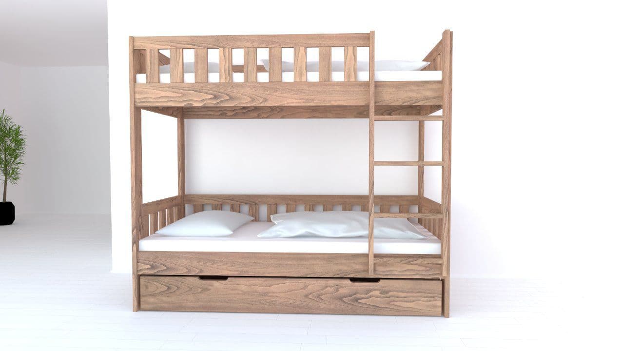 Postelia Patrová postel CHILD Buk 2v1 80x200 cm - náhled 3