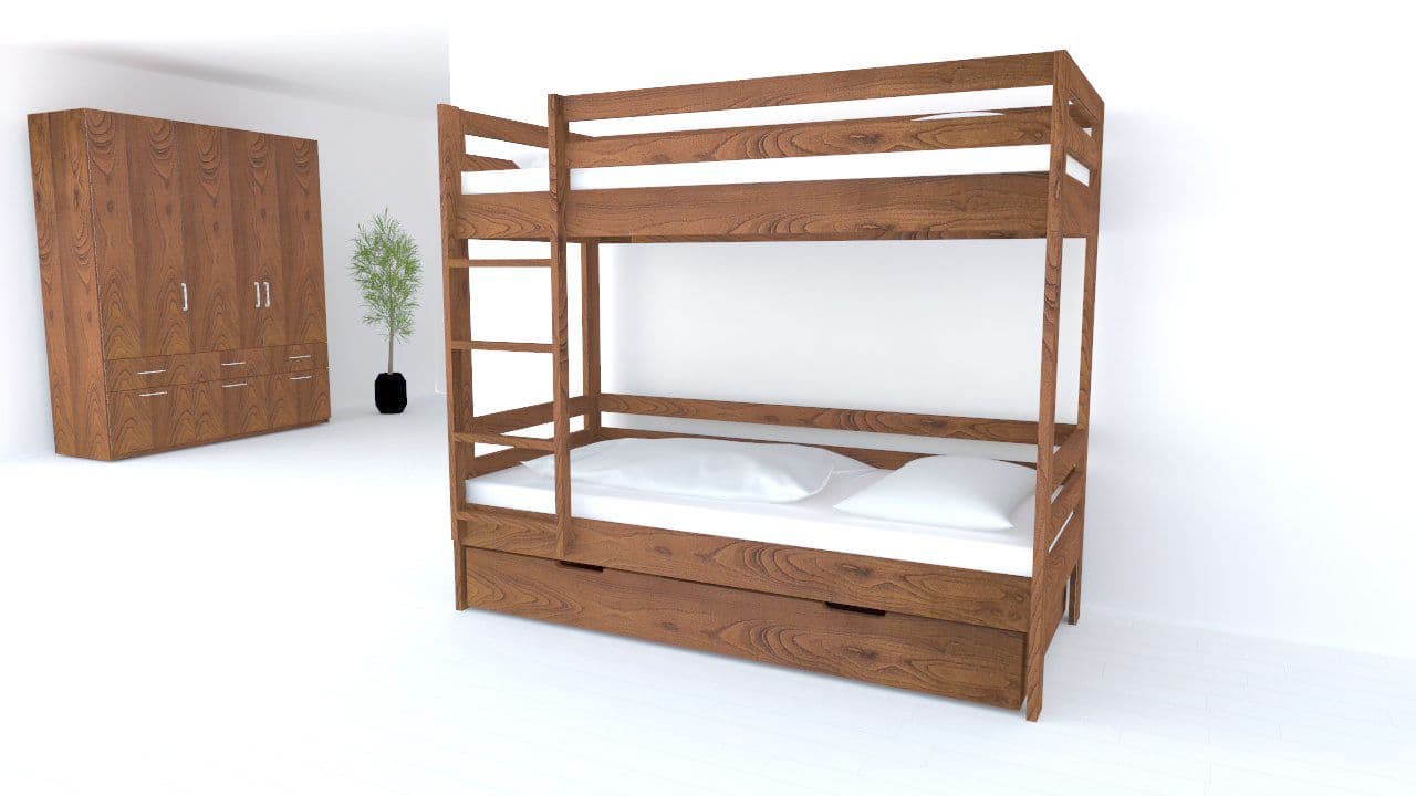 Postelia Patrová postel KIDS Buk 2v1 80x200 cm - náhled 2