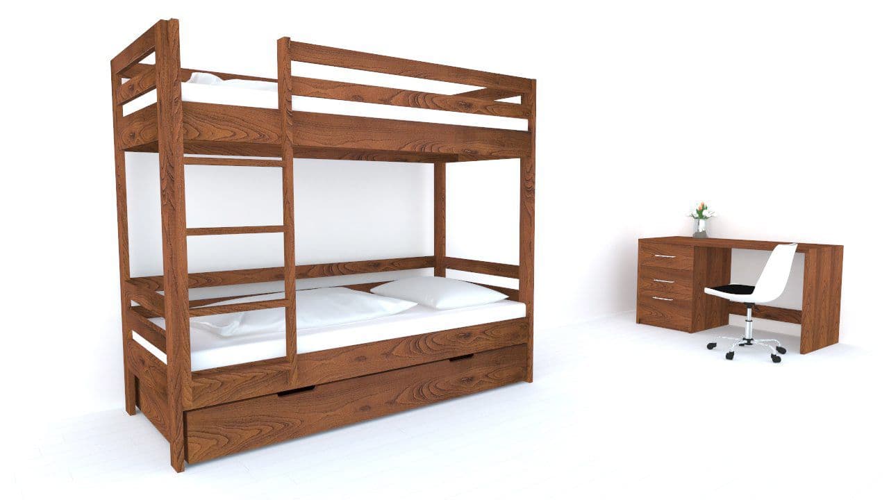 Postelia Patrová postel KIDS Buk 2v1 80x200 cm - náhled 3