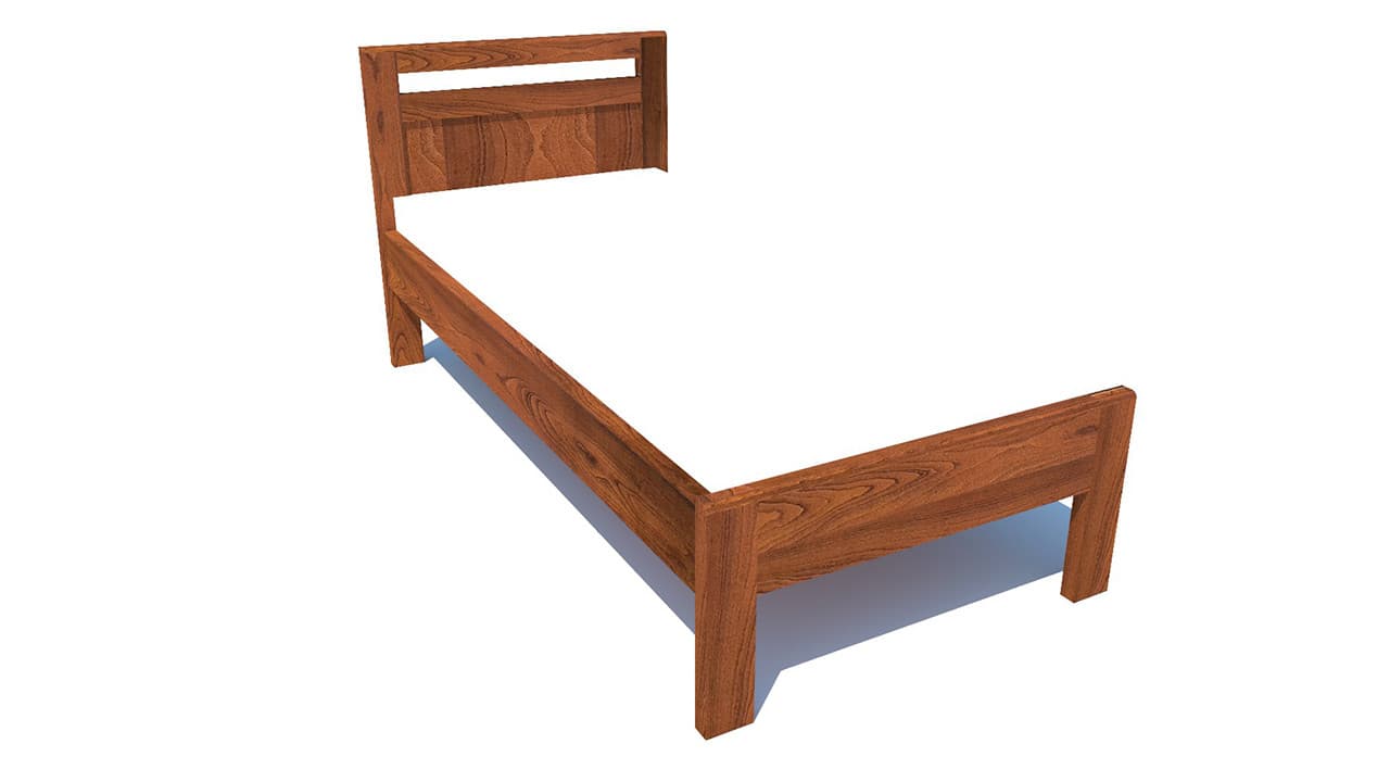 Postelia BRENER Buk 80x200 - náhled 3
