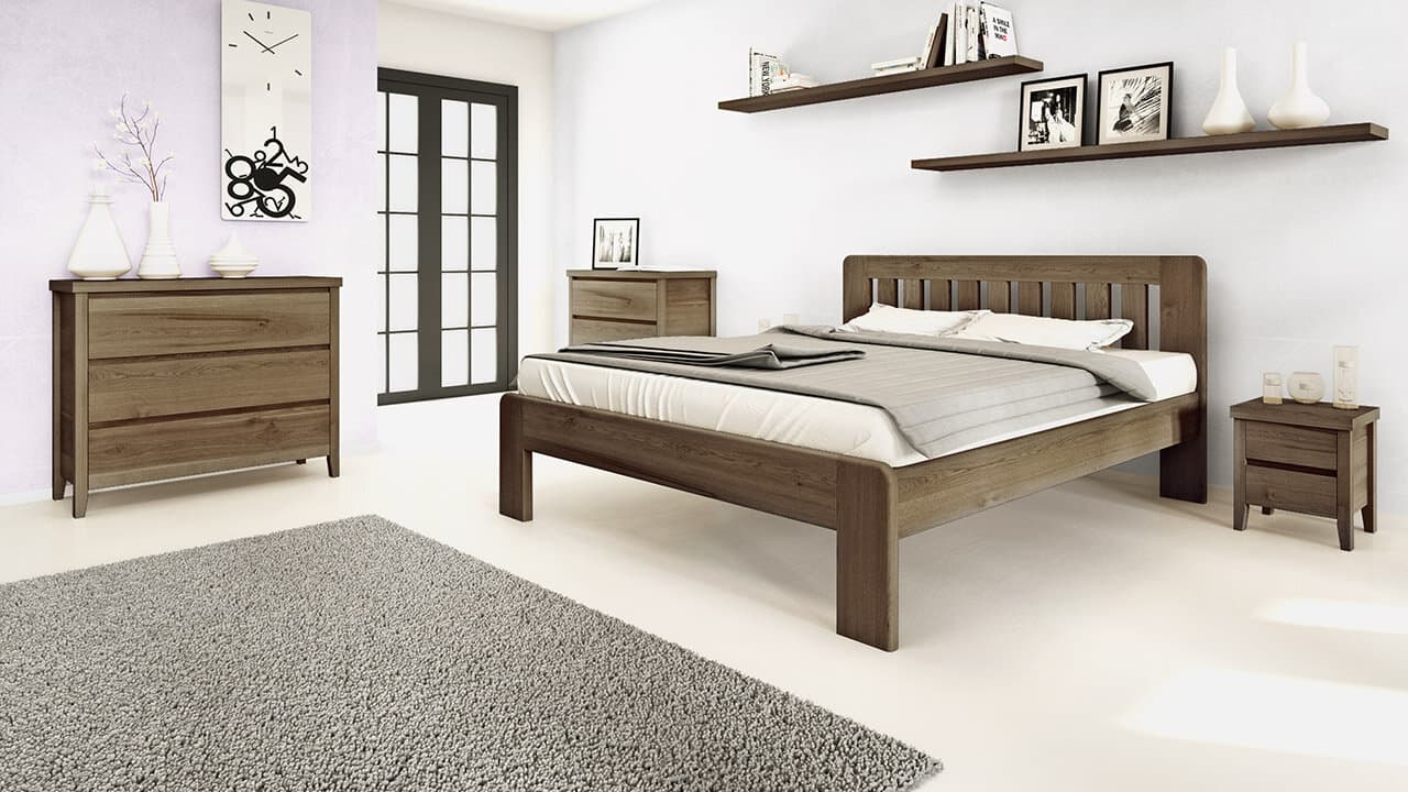 Postelia DENVER 140x200 Dub - náhled 2