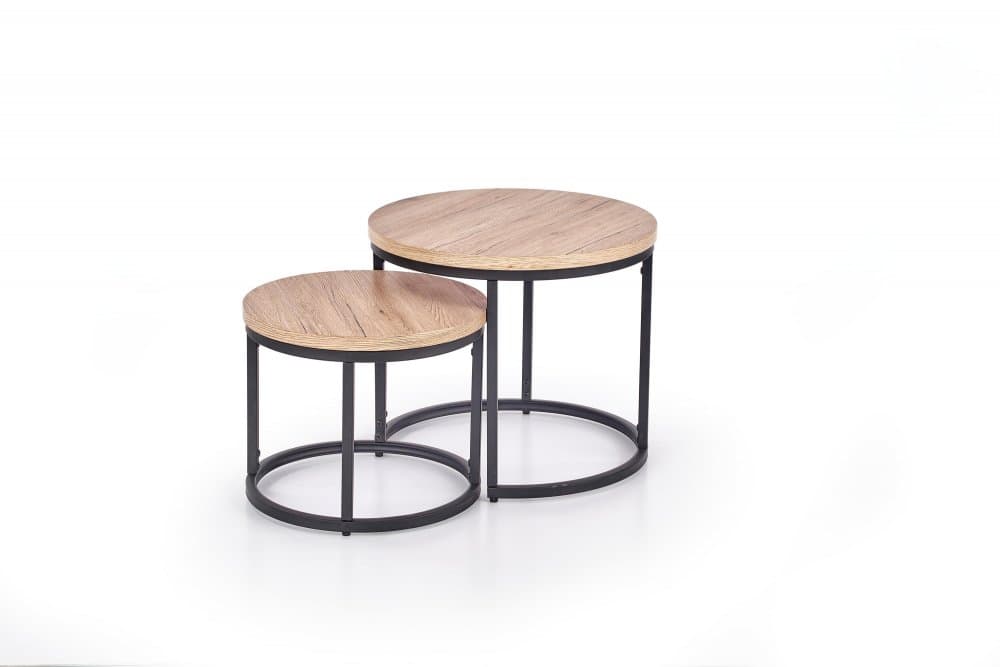 Set konferenčních stolků OREO — san remo / černá Halmar - náhled 2