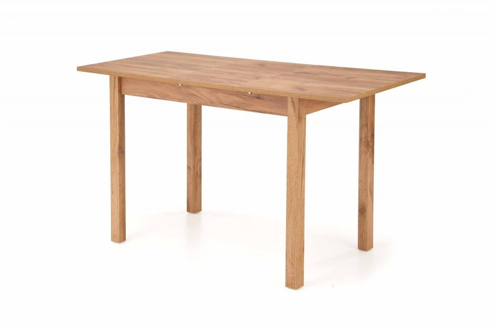 Jídelní rozkládací stůl GINO — 100x60 (+38cm), řemeslný dub Halmar