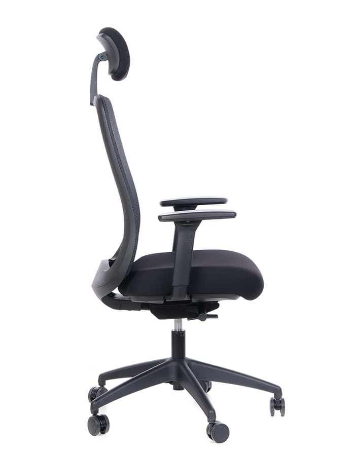 Kancelářská ergonomická židle Sego BARRA — síť, černá Sego - náhled 4