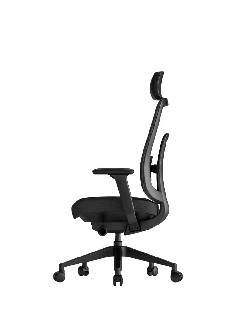 Kancelářská ergonomická židle K42  SP – síť/ čalouněná, černá - náhled 5