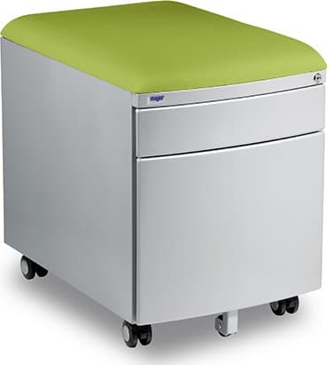 Pojízdný kontejner Mayer 32P8 30 463 — stříbrný, zelený aquaclean Mayer