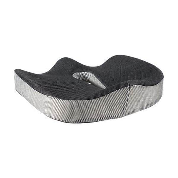 Ergonomický podsedák pod hýždě - paměťová pěna, černá/šedá