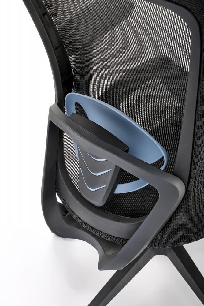 Kancelářská ergonomická židle GOLIAT — síť, černá Halmar - náhled 5
