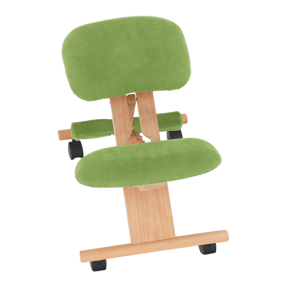 Ergonomická klekačka GROCO – zelená, látka, buk, Kondela - náhled 5