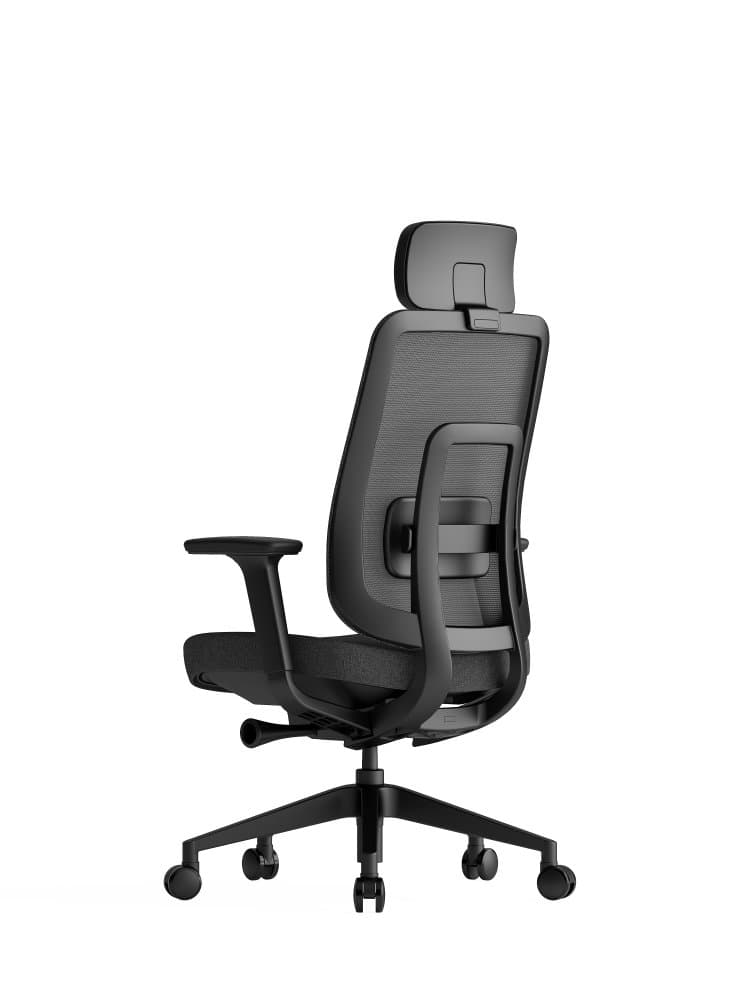Kancelářská ergonomická židle K42  SP – síť/ čalouněná, černá - náhled 4