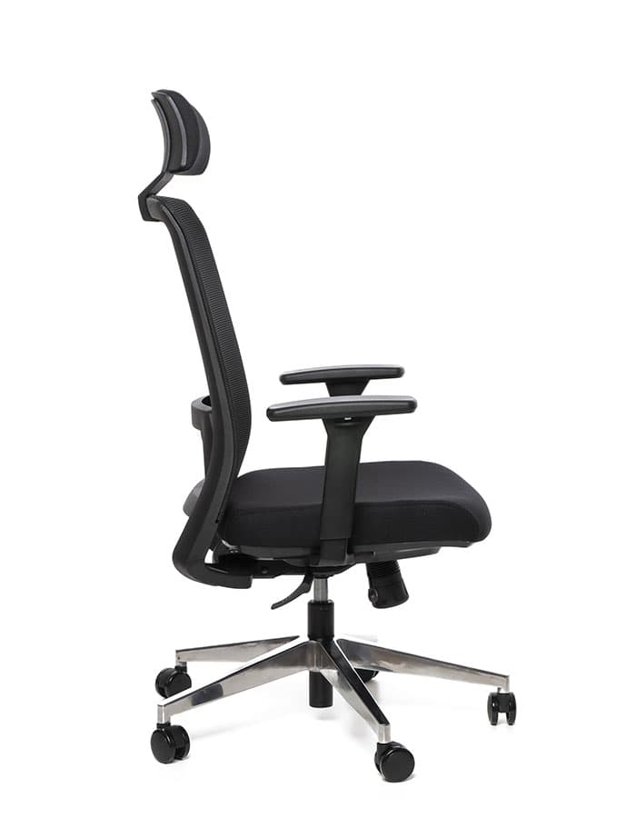 Kancelářská ergonomická židle Sego FRAME — síť/látka, černá Sego - náhled 4